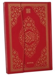 058 Kırmızı - Mühürlü Orta Boy Kuranı Kerim - Ayfa Basın Yayın