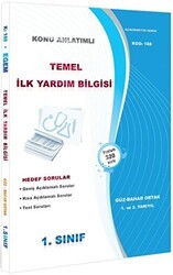 1. Sınıf 1. ve 2. Yarıyıl Temel İlk Yardım Bilgisi Konu Anlatımlı Soru Bankası - Kod 188 - Egem Eğitim Yayınları