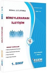 1. Sınıf 1. Yarıyıl Bireyler Arası İletişim Konu Anlatımlı Soru Bankası - Kod 173 - Egem Eğitim Yayınları