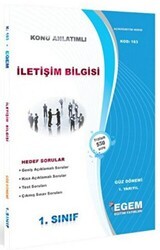 1. Sınıf 1. Yarıyıl İletişim Bilgisi Konu Anlatımlı - Kod 163 - Egem Eğitim Yayınları