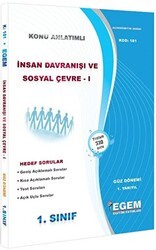 1. Sınıf 1. Yarıyıl İnsan Davranışı ve Sosyal Çevre 1 Konu Anlatımlı Soru Bankası - Kod 181 - Egem Eğitim Yayınları