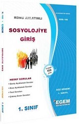 1. Sınıf 1. Yarıyıl Sosyolojiye Giriş Konu Anlatımlı Soru Bankası - Kod 166 - Egem Eğitim Yayınları