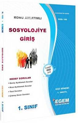 1. Sınıf 1. Yarıyıl Sosyolojiye Giriş Konu Anlatımlı Soru Bankası - Kod 166 - 1