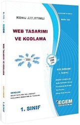 1. Sınıf 1. Yarıyıl Web Tasarımı ve Kodlama Konu Anlatımlı - Kod 122 - Egem Eğitim Yayınları
