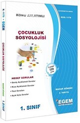 1. Sınıf 2. Yarıyıl Konu Anlatımlı Çocukluk Sosyolojisi - Kod 1179 - Egem Eğitim Yayınları