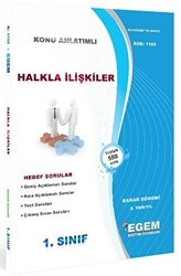1. Sınıf 2. Yarıyıl Konu Anlatımlı Halkla İlişkiler - Kod 1166 - Egem Eğitim Yayınları