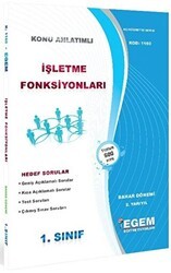 1. Sınıf 2. Yarıyıl Konu Anlatımlı İşletme Fonksiyonları - Kod 1160 - Egem Eğitim Yayınları