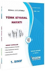 1. Sınıf 2. Yarıyıl Konu Anlatımlı Türk Siyasal Hayatı - Kod 1163 - Egem Eğitim Yayınları