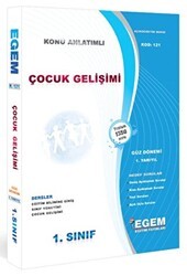1. Sınıf Çocuk Gelişimi Konu Anlatımlı Soru Bankası Güz Dönemi 1. Yarıyıl 121 - Egem Eğitim Yayınları