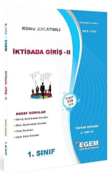1. Sınıf İktisada Giriş -II Bahar Dönemi Konu Anlatımlı Soru Bankası 1153 - Egem Eğitim Yayınları