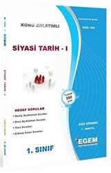 1. Sınıf Siyasi Tarih Bahar Dönemi Konu Anlatımlı Soru Bankası 2. Yarıyıl 1164 - Egem Eğitim Yayınları