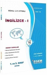 1. ve 3. Sınıf 1. Yarıyıl İngilizce 1 Konu Anlatımlı Soru Bankası - Kod 158 - Egem Eğitim Yayınları