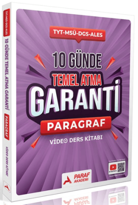 10 Günde Temel Atma Garanti Paragraf Video Ders Kitabı - 1