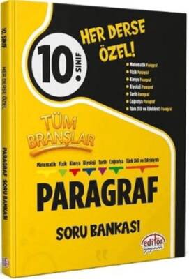 10. Sınıf Tüm Branşlar Paragraf Soru Bankası - 1