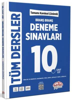 10. Sınıf Tüm Dersler Branş Branş Tamamı Çözümlü Deneme Sınavları - 1