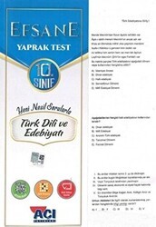 Açı Yayınları 10. Sınıf Türk Dili ve Edebiyatı Efsane Yaprak Test - Açı Yayınları