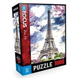 1000 Parça Eiffel Tower Eyfel Kulesi Blue Focus Yayınları - Blue Focus Yayınları