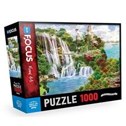 1000 Parça Forest And Waterfall Orman Ve Şelale Blue Focus Yayınları - Blue Focus Yayınları