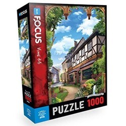 1000 Parça Old Street And Arch With Flower Eski Cadde Ve Çiçekli Kemer Blue Focus Yayınları - Blue Focus Yayınları