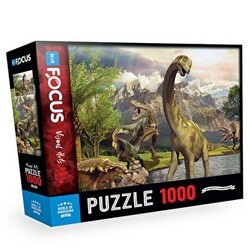 1000 Parça World Of Dinosaurs Dinozorların Dünyası Blue Focus Yayınları - Blue Focus Yayınları