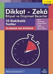 11-12 Yaş Dikkat - Zeka Bilişsel ve Düşünsel Beceriler 3. Kitap - 10 Dakikalık Testler - Dikkat ve Zeka Akademisi Yayınları