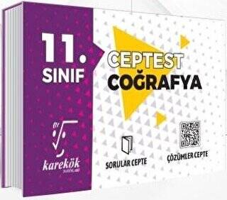 Karekök Yayıncılık 11. Sınıf Coğrafya Cep Test - 1