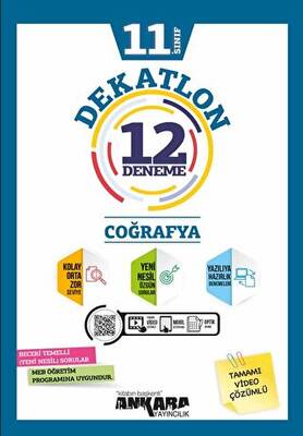 11. Sınıf Coğrafya Dekatlon 12 Deneme - 1