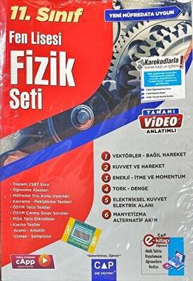 Çap Yayınları 11. Sınıf Fen Lisesi Fizik Seti - 1