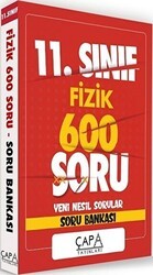 11. Sınıf Fizik Soru Bankası 600 Soru - Çapa Yayınları