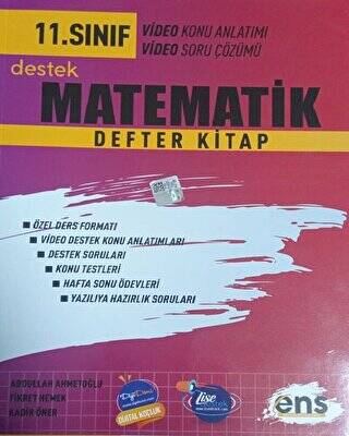 ENS Yayınları 11. Sınıf Matematik Destek Defter Kitap - 1