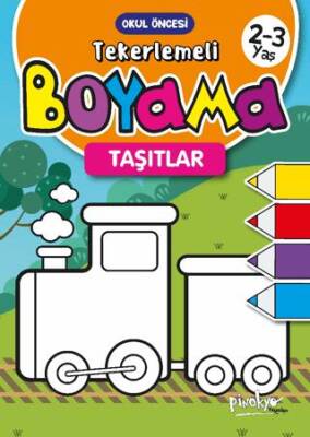 2-3 Yaş Tekerlemeli Boyama Taşıtlar - 1