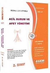 Egem Eğitim Yayınları 2. Sınıf 3. Yarıyıl Acil Durum Ve Afet Yönetimi Konu Anlatımlı Soru Bankası Güz Dönemi - Egem Eğitim Yayınları
