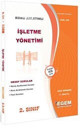 Egem Eğitim Yayınları 2. Sınıf 3. Yarıyıl İşletme Yönetimi Konu Anlatımlı Soru Bankası - Kod 255 - Egem Eğitim Yayınları