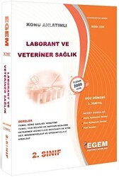 Egem Eğitim Yayınları 2. Sınıf 3. Yarıyıl Laborant ve Veteriner Sağlık Konu Anlatımlı Soru Bankası - Kod 225 - Egem Eğitim Yayınları