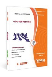 Egem Eğitim Yayınları 2. Sınıf 4. Yarıyıl Göç Sosyolojisi Bahar Dönemi - 2269 - 1