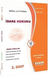 Egem Eğitim Yayınları 2. Sınıf 4. Yarıyıl Konu Anlatımlı İdare Hukuku - Kod 2253 - Egem Eğitim Yayınları