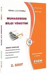 Egem Eğitim Yayınları 2. Sınıf 4. Yarıyıl Konu Anlatımlı Muhasebede Bilgi Yönetimi - Kod 2262 - Egem Eğitim Yayınları