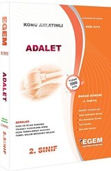 Egem Eğitim Yayınları 2. Sınıf Adalet - Güncel Konu Anlatımlı Soru Bankası Bahar Dönemi - Egem Eğitim Yayınları