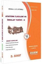 Egem Eğitim Yayınları 2. Sınıf Atatürk İlkeleri Ve İnkılap Tarihi 2 Bahar Dönemi Konu Anlatımlı Soru Bankası - Egem Eğitim Yayınları