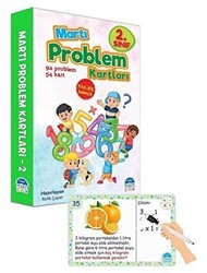 2. Sınıf Problem Kartları - Yaz Sil Kalemli - Martı Çocuk Yayınları