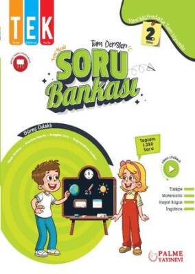 2. Sınıf Tek Tüm Dersler Yeni Nesil Soru Bankası - 1