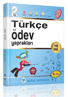 Mutlu Yayıncılık 2. Sınıf Türkçe Ödev Yaprakları - 1