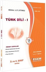 2. ve 4. Sınıf Ortak 3. ve 7. Yarıyıl Türk Dili 1 Konu Anlatımlı Soru Bankası - Egem Eğitim Yayınları