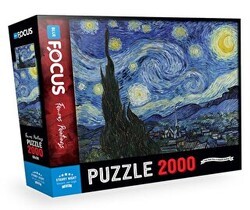 2000 Parça - Starry Night Yıldızlı Gece - Blue Focus Yayınları