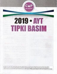 2019 AYT Tıpkı Basım - Çap Yayınları