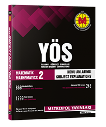 Metropol Yayınları YÖS Matematik-2 Konu Anlatımlı-örnek Çözümlü - Metropol Yayınları