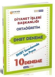 Ahsen Kitap 2020 DHBT Ortaöğretim 10 Deneme - Ahsen Kitap