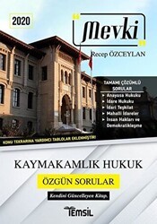 Temsil Kitap 2020 Mevki Kaymakamlık Hukuk Özgün Sorular - 1