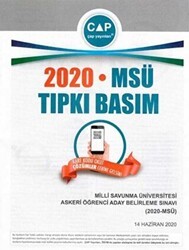 2020 MSÜ Tıpkı Basım - Çap Yayınları
