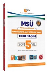 A Yayınları Son 5 Yıl MSÜ Tıpkı Basım Seti Deneme Paketi - A Yayınları